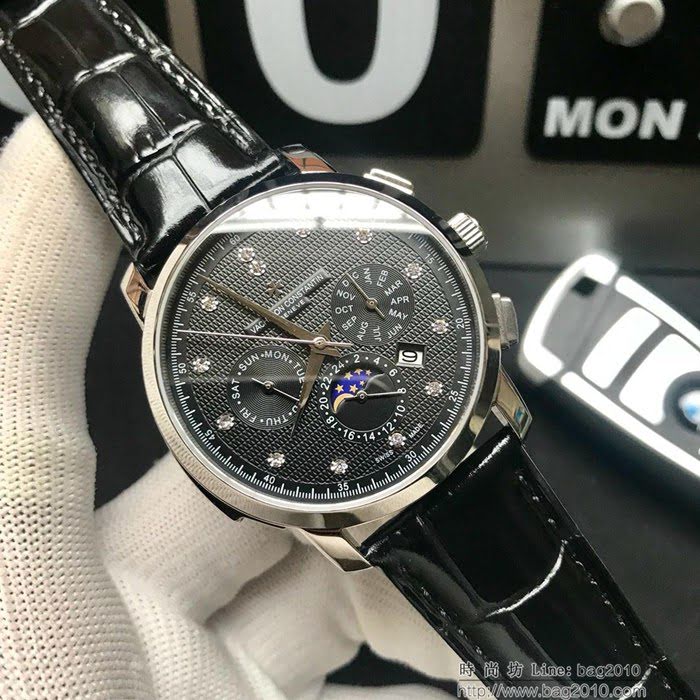 江詩丹頓 Vacheron Constantin 新款 高檔男士腕表 9100多功能機芯 超強防水 原裝蝴蝶扣  wssb3519